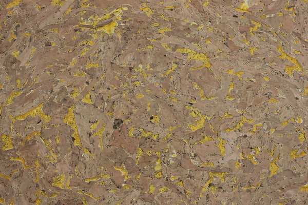 Wandkurk 'Country Yellow' GEWAXT - 60 x 30 cm - 3mm dik - per m²
