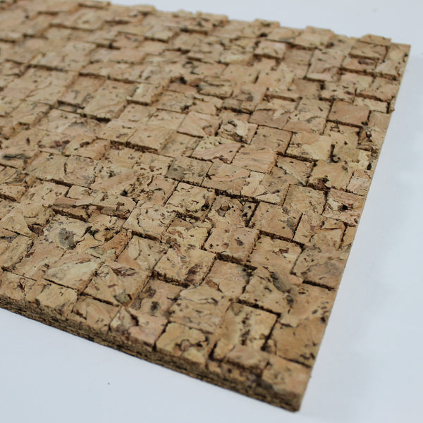 Wandkurk Mozaïek 3D - 90 x 30 cm - per stuk