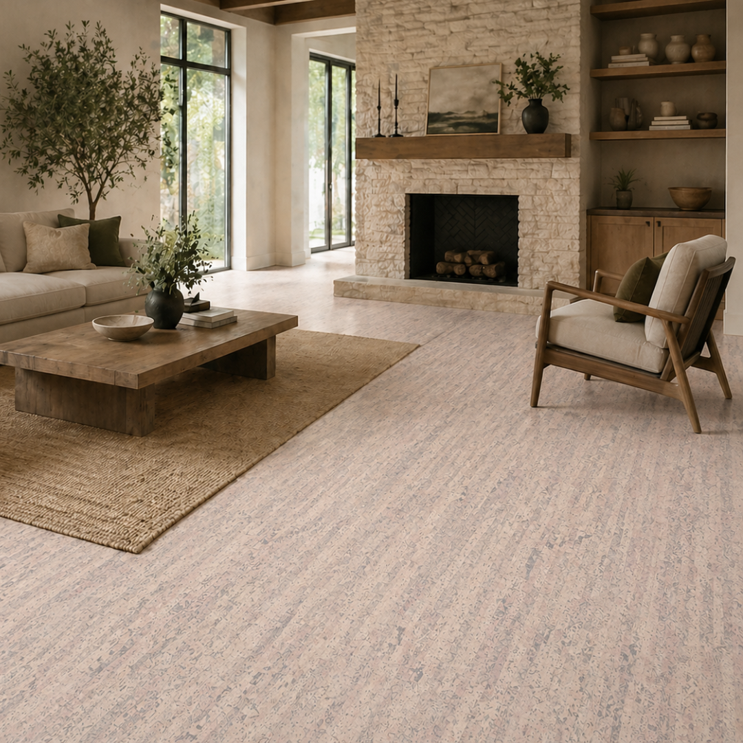 Kurk24 Amorim klik kurkvloer - Linen Champagne - per m2