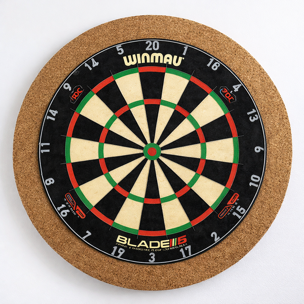 Dartskive bagvæg - RUND - 80 cm - 9 mm krydsfiner & 6 mm kork