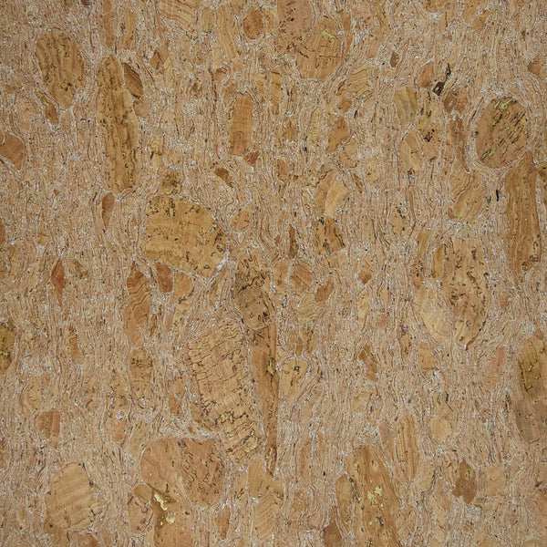 Kork Tapete auf rolle ''Twist Gold'' Breite: 1 m - Meterware