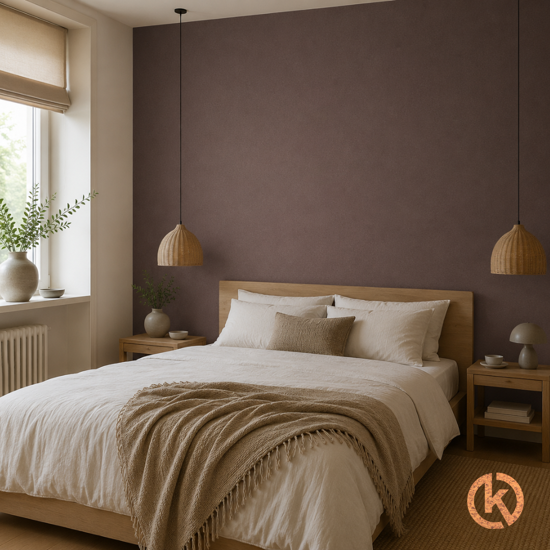 Kurk24 Exclusief Kurkbehang op rol - Warm Bruin - 100 cm breed - 0,3mm dik