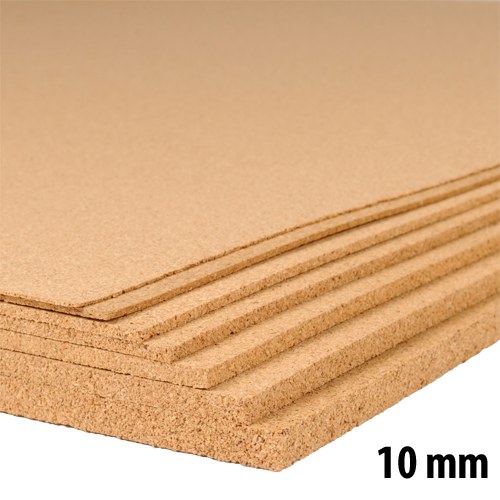 Industriel korkplade - 60 x 90 cm - 10mm tyk