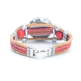 kurk24 Kurk horloge - Rood