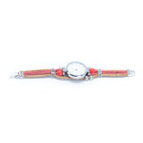 kurk24 Kurk horloge - Rood