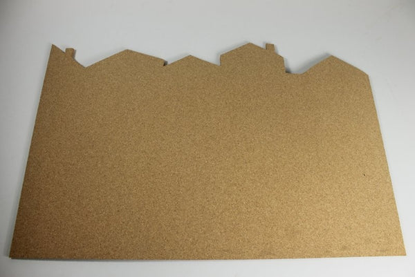 Kurk Prikbord – City Skyline XXL – Zelfklevend – 60 x 90 cm – 6 mm dik