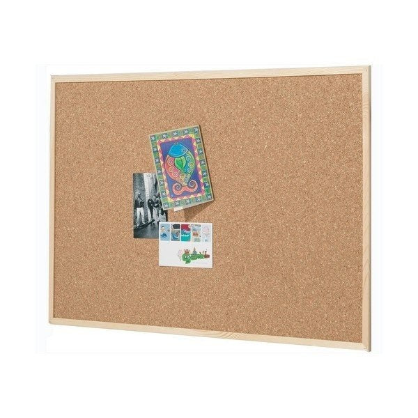 Kurk prikbord - houten lijst - 100 x 150 cm
