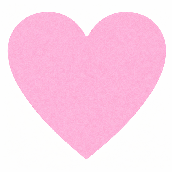 Opslagstavle i hjerteform – Selvklæbende – ROSA – 60 x 65 cm – 6 mm tyk