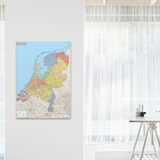 Kurk24 Kurk prikbord landkaart Nederland XL  - 100 x 140 cm