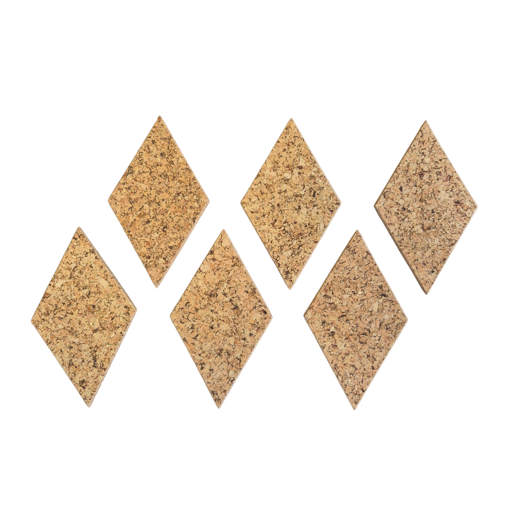 Kurk24 Kurk prikbord ruit - Country - 6 stuks -  30 x 17cm