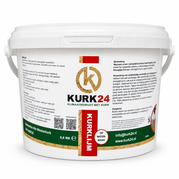 Kurk24 Tweezijdige contactlijm - 2,5 KG 10 m2