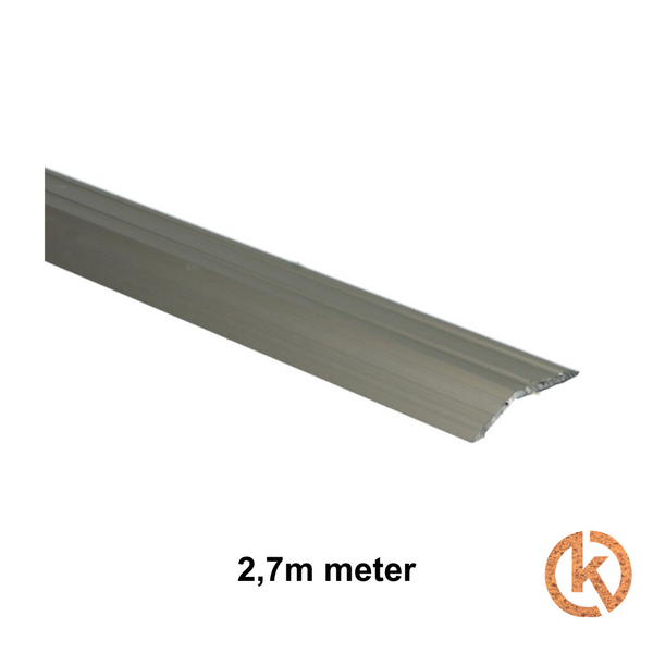 Overgangsprofiel zelfklevend 8mm RVS - 2,7m