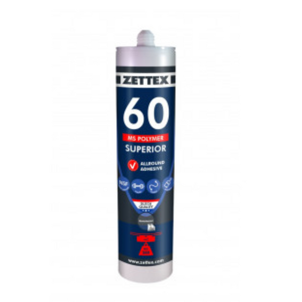 Højstyrke Brun MS Polymer Montageklæber – Zettex 60 (310 ml)