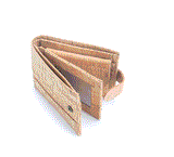 Kurk24 Portemonnaie aus Kork - Natur mit Knopf