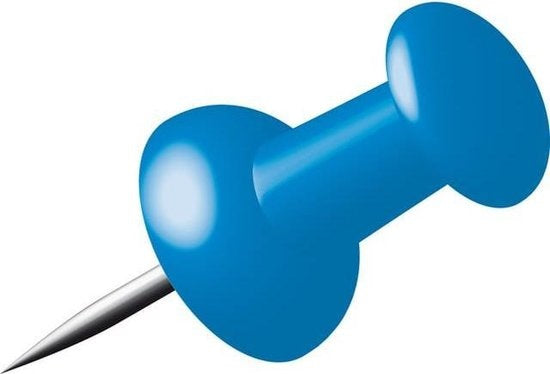 Push pins - Blauw - 40 stuks