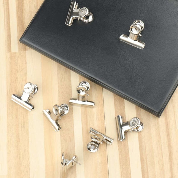 Pushpin Clips Sølv - 20 stk - Værdipakke