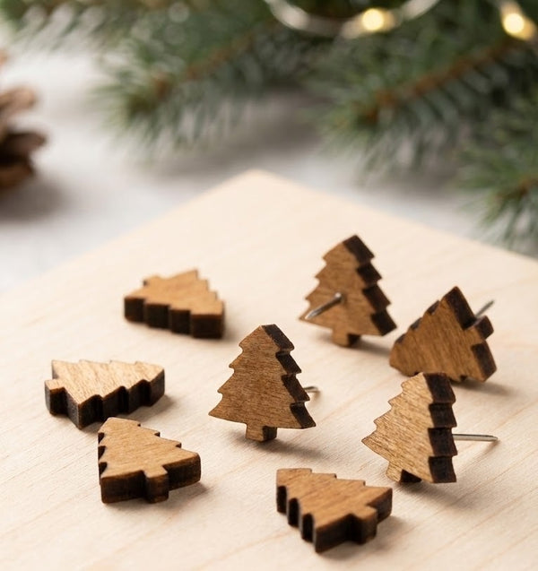 Pushpins – Houten Boompjes – 40 Stuks