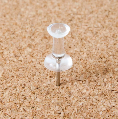 Kurk24 Pushpins – Transparant – 50 Stuks