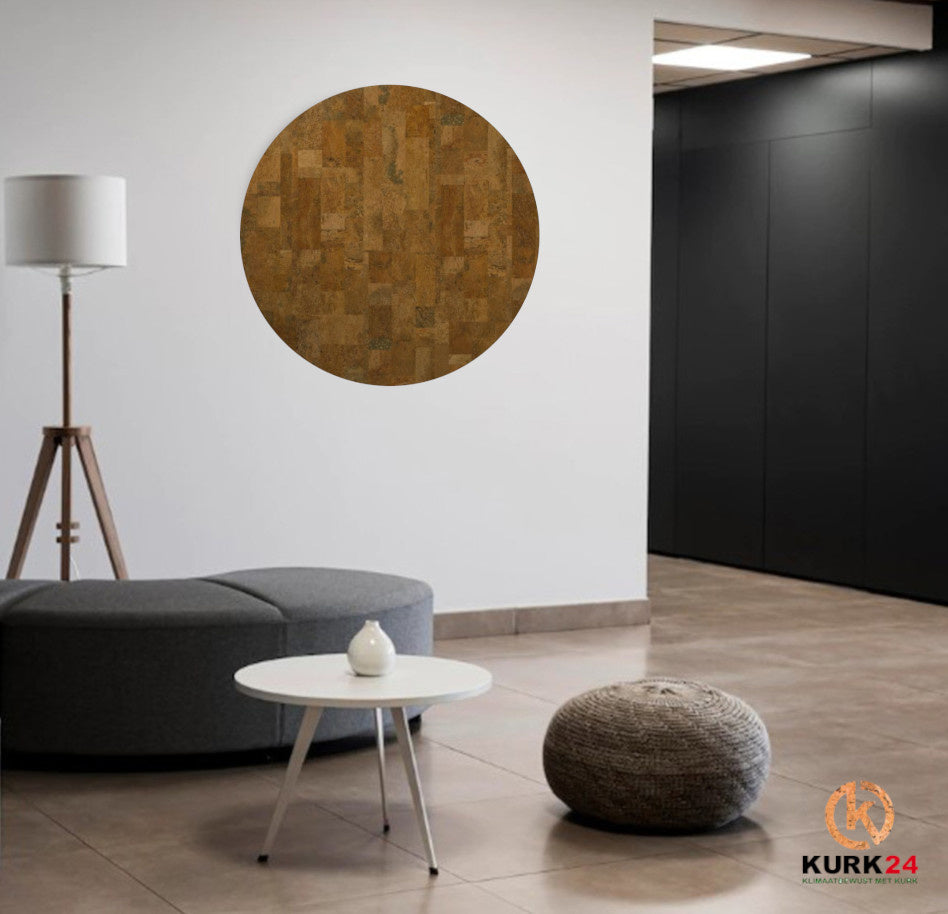 Kurk24 Rond Kurk Prikbord Element Rustic  - Diverse Maten