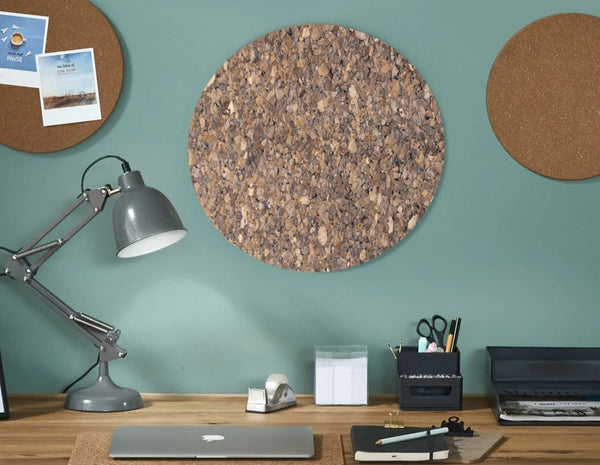 Rond Prikbord Design - Country Dark - 40 cm
