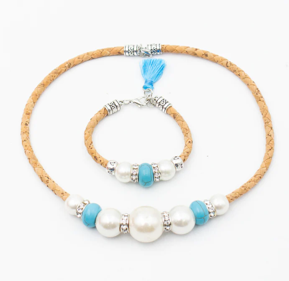 Kurk24 Sieraden set - Joias do Azure - Armband en ketting