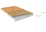Kurk24 Vochtwerende Kurk ondervloer op rol - 2mm dik - 100cm breed - 10m lang