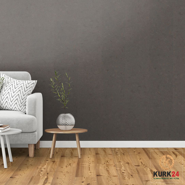 Wandkurk 'Mat Basalt' - 4mm dik - per m²
