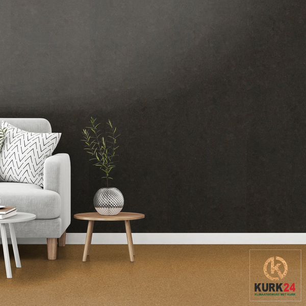 Wandkurk 'Mat Coal' - 4mm dik - per m²