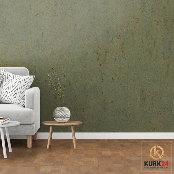 Wandkurk ' Rustic Spring' GEWAXT - 3mm dik - per m²